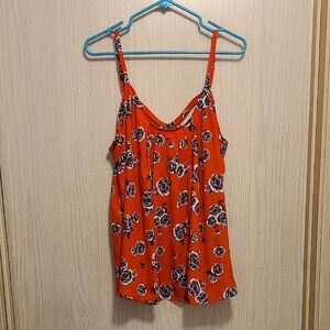 Torrid Red Floral Camisole Top